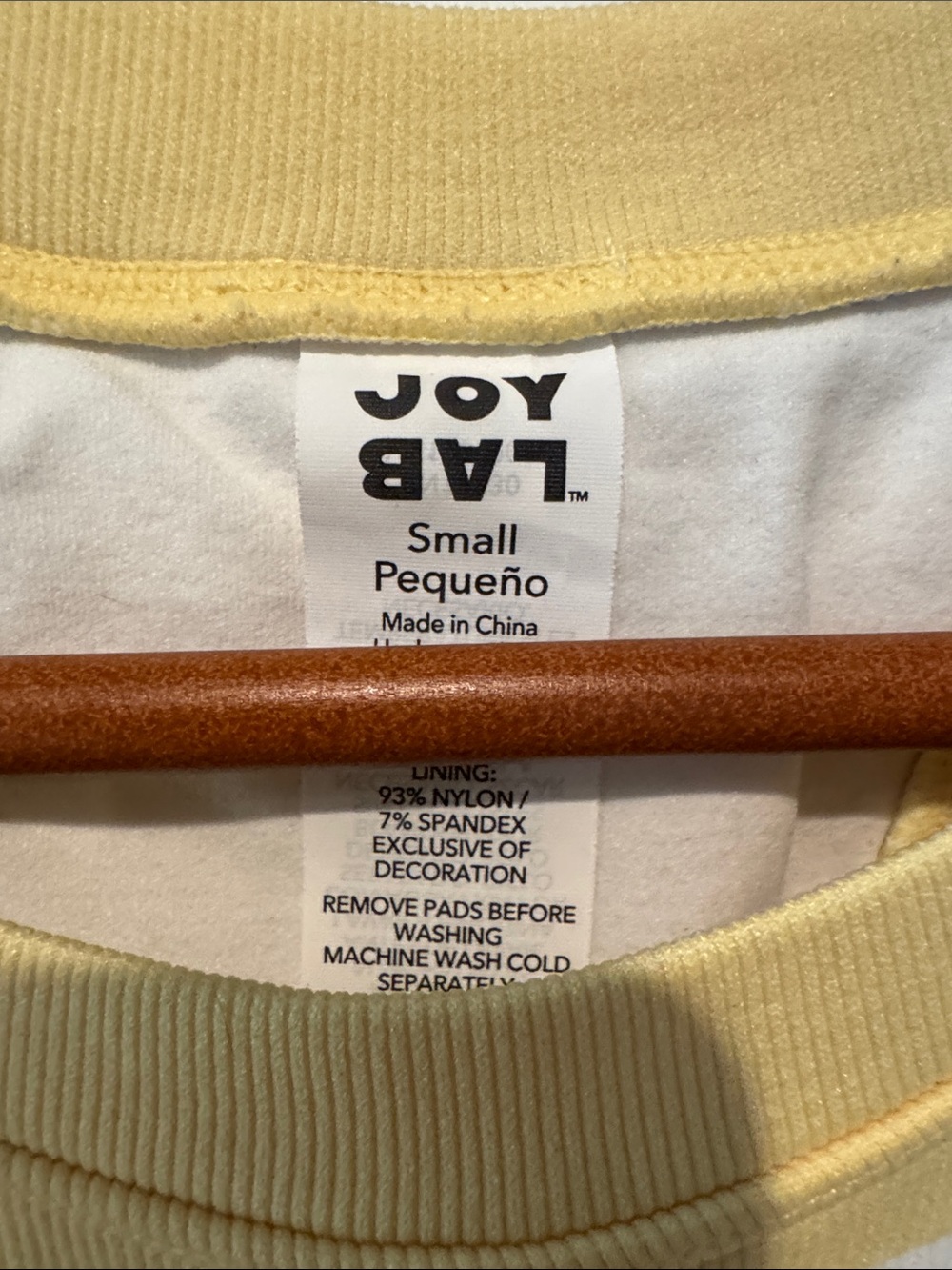 Joy lab striped crop tank lined and padded size S NWOT - Picture 2 of 4